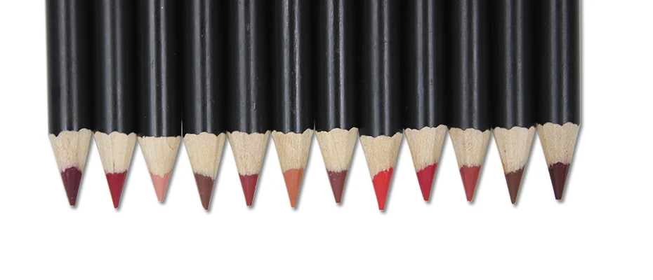 IMAGIC lipliner pen модное длительное увлажнение Lipliner Водостойкий карандаш для губ 12 цветов+ 1 шт. точилка