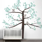 Весна Koala дерево виниловая наклейка на стену съемные стикеры на обои-Дерево Детские винилы декор для детской комнаты Настенные наклейки украшение дома D503