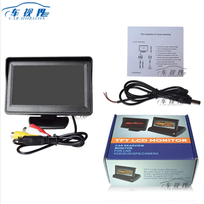 4.3'' LCD Car Monitor TFT Foldable Display System For Reversing Backup Auto Parking Rearview A2 | Автомобили и мотоциклы