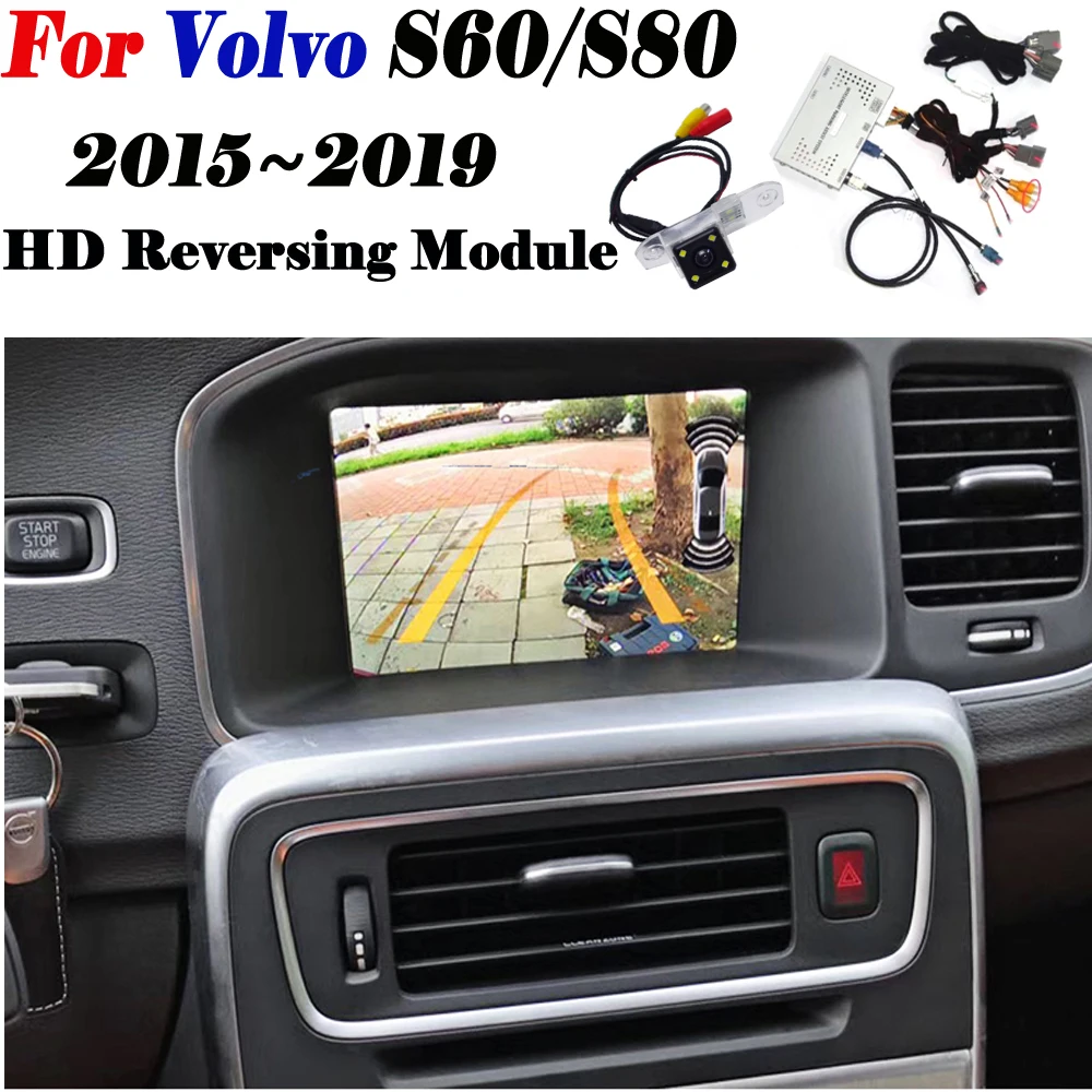 Задняя камера для Volvo S60/S80~ интерфейс экран дисплей Обновление Авто резервная парковка декодер для камеры модуль