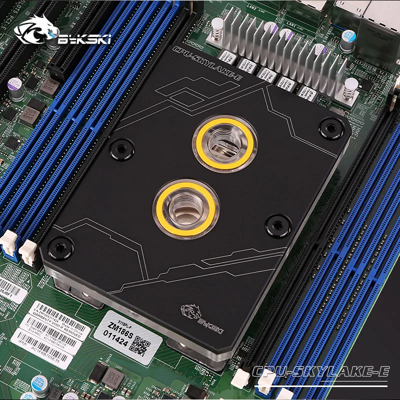 Водяной блок для процессора Bykski INTEL LGA3647 / SKYLAKE Socket/медная магнитная система