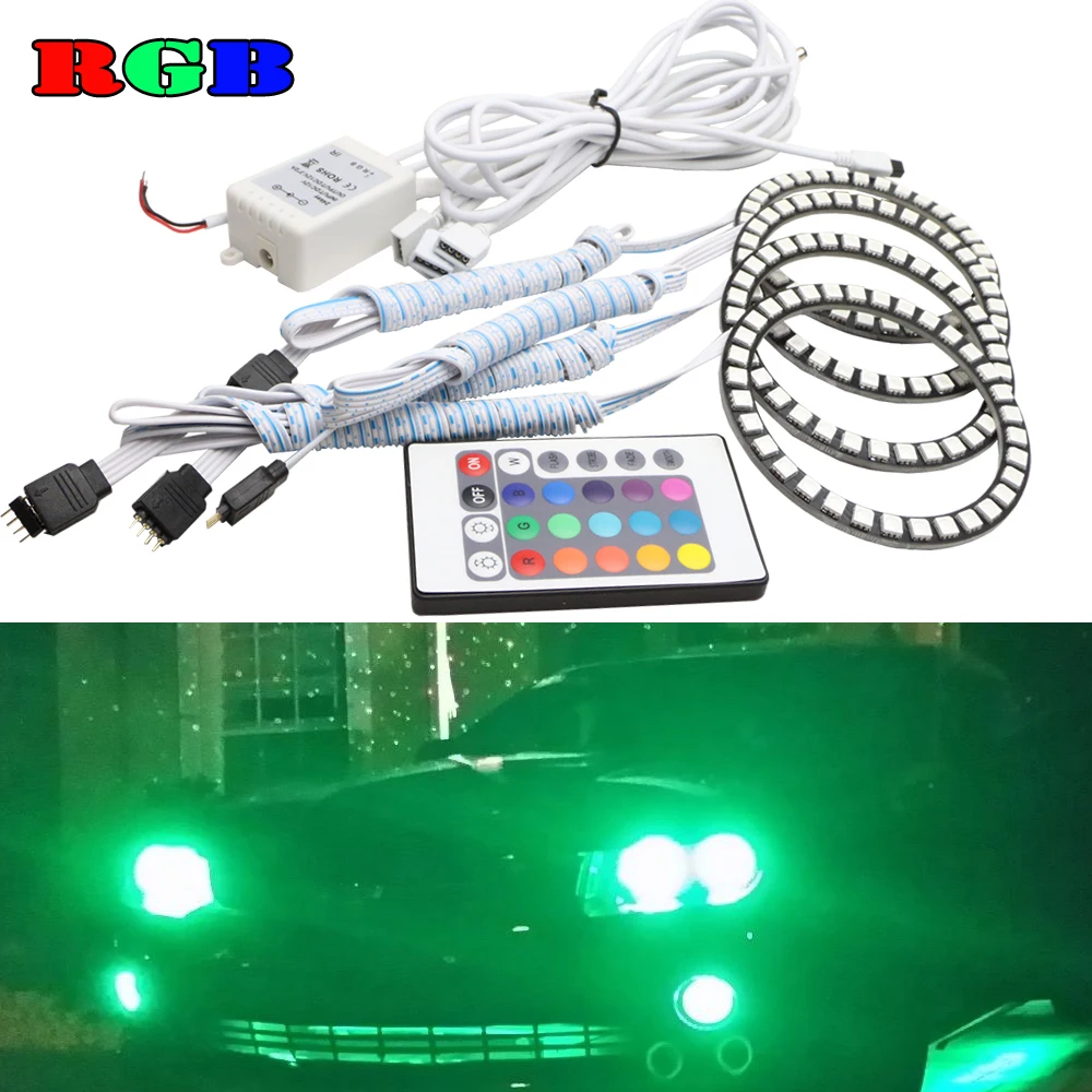 5050SMD RGB ангельские глазки набор Многоцветный Led halo кольца фара для Фольксваген