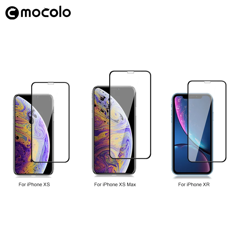 Защитное стекло Mocolo закаленное для iphone xs max/3D/XR/XS/X/10 | Мобильные телефоны и