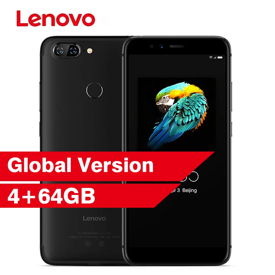 Lenovo S5 K520 4 Гб RAM 64 ROM смартфон двойной задний 13 МП + передний 16 Face ID 18:9 полный экран 4K