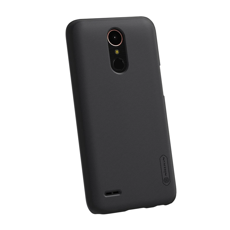 Black Color For LG K10 2017 5.3 INCH cover Nillkin Super Frosted Shield Simple Fashion With Free Screen Protector |