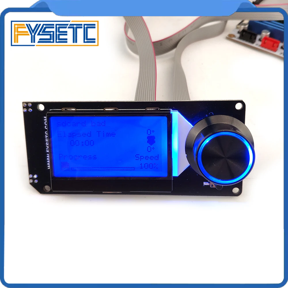 Тип A MINI12864 ЖК-экран mini 12864 v2.1 дисплей RGB подсветка черная поддержка Marlin DIY для SKR с sd-картой части 3d принтера