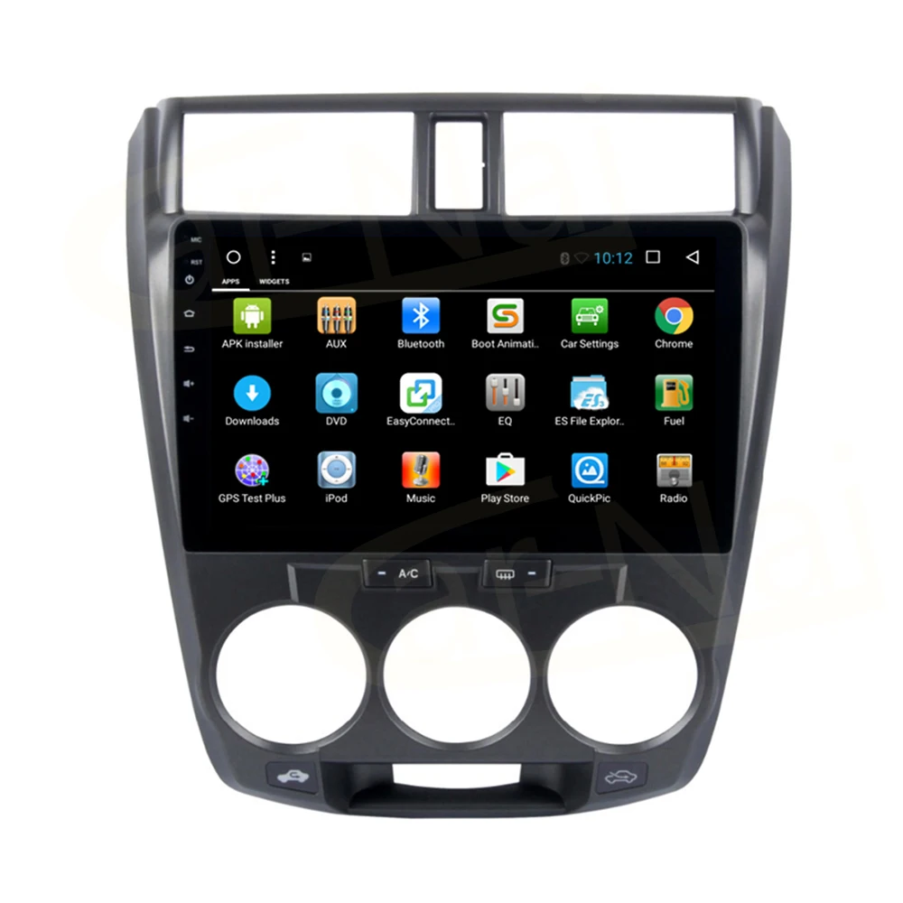 10 2 &quotAndroid 7 1/8 0 автомобильный проигрыватель с радио и GPS Navi для Honda City 2011 2012 Стерео