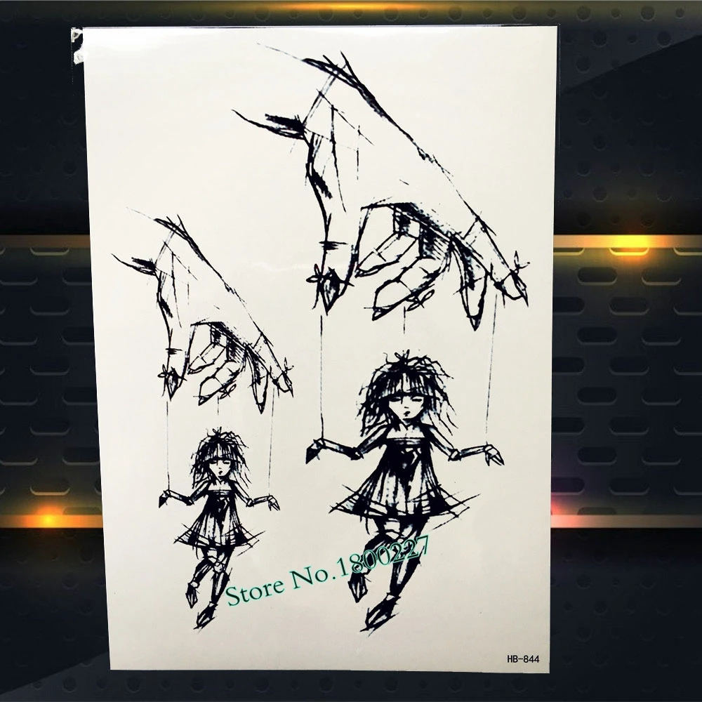 Змеиный принт водонепроницаемый временные татуировки для женщин и мужчин Тотем