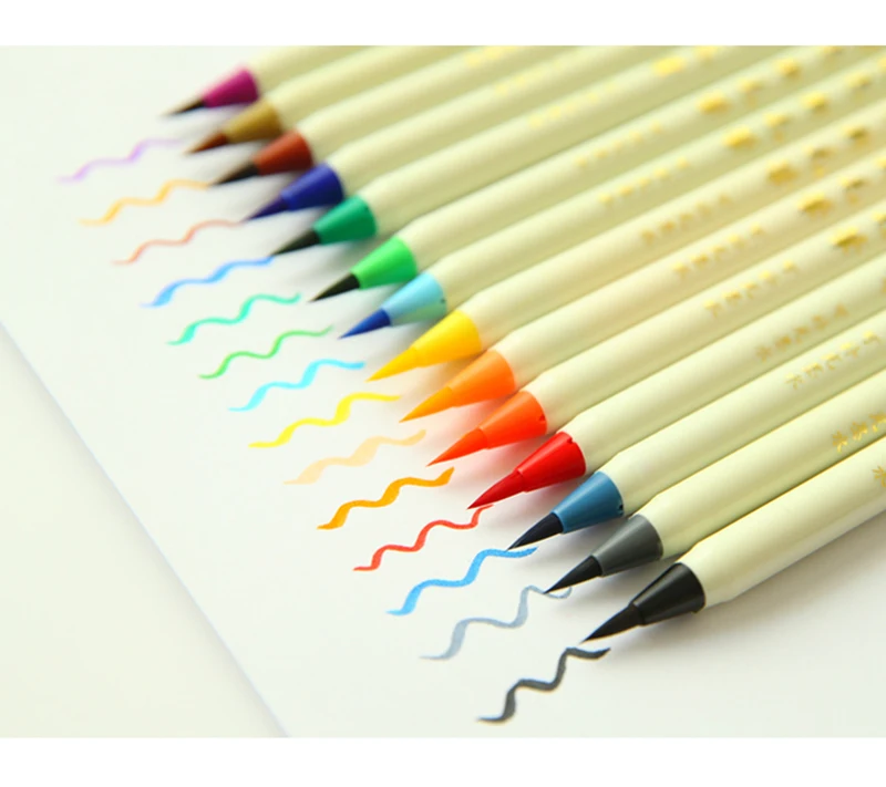 14 шт. искусственные фломастеры для рисования акварелью|sketching manga|fine markersdesign markers |