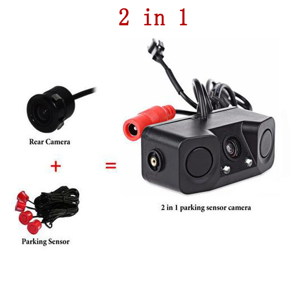 Автомобильное зеркало заднего Камера 2 Антирадары сигнализации датчики парковки