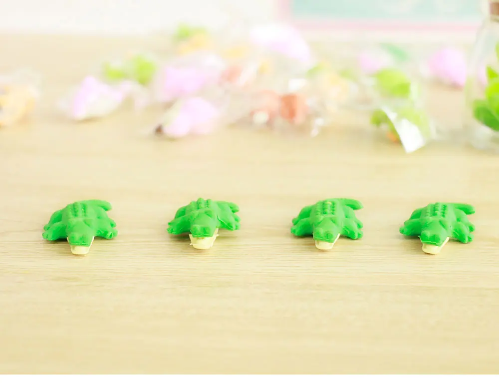 2 шт. JWHCJ Новинка 3D Зверь Форма резиновый ластик kawaii канцелярские принадлежности Школьные принадлежности papelaria Подарочная игрушка для детей пенис ластик