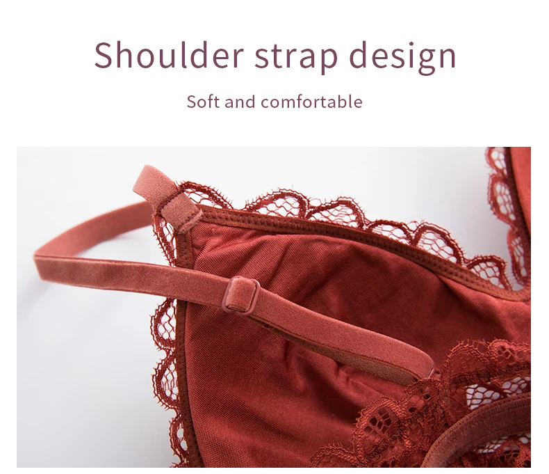 Французский стильное белье lace bralette puch вверх бюстгальтер нижнее белье; бюстгальтер femme сексуальный бюстгальтер треугольник sujetador женский бюстгальтер для женщин
