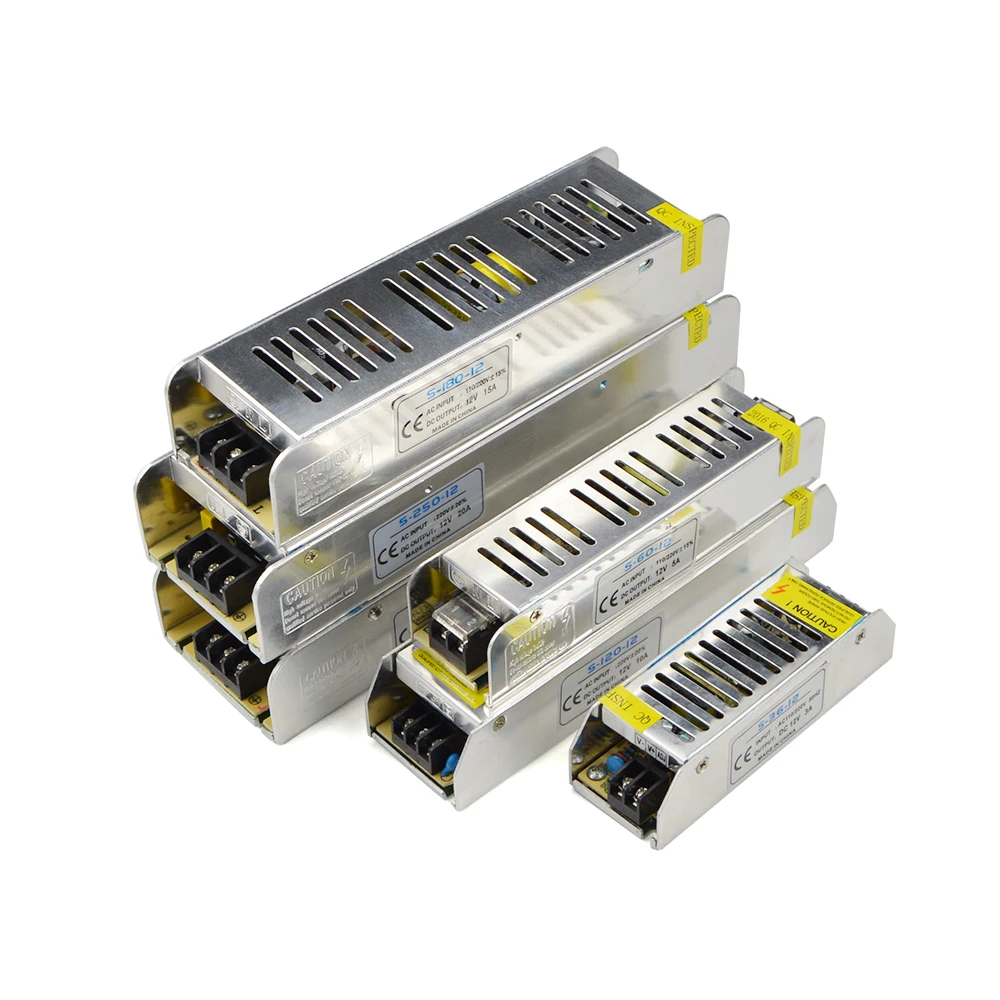 Светодиодный Питание светильник ing трансформатор AC/DC 12V 3A 5A 8A 10A 12A 15A 16A 20A 30A адаптер СВЕТОДИОДНЫЙ Переключатель Драйвер для светодиодный полосы светильник