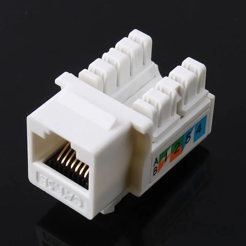 2 шт. Cat5E 110 удар вниз кистоун Джек RJ45 CAT5 сети #53046|keystone jack|keystone jack rj45network rj45 |