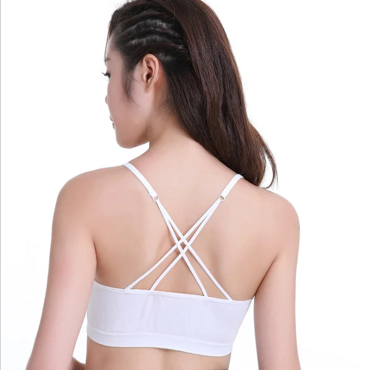 Женский спортивный бюстгальтер без косточек Beauty Cross Back со съемными подушечками