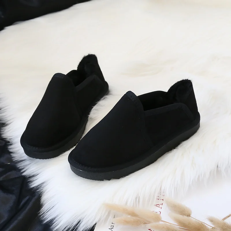 Новинка 2018 женские зимние ботинки толстая плюшевая зимняя теплая обувь модные