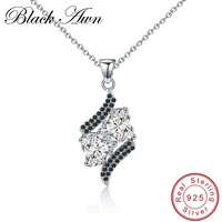 black awn 925 sterling silver infinite fine jewelry trendy engagement necklaces for women wedding pendants p109
