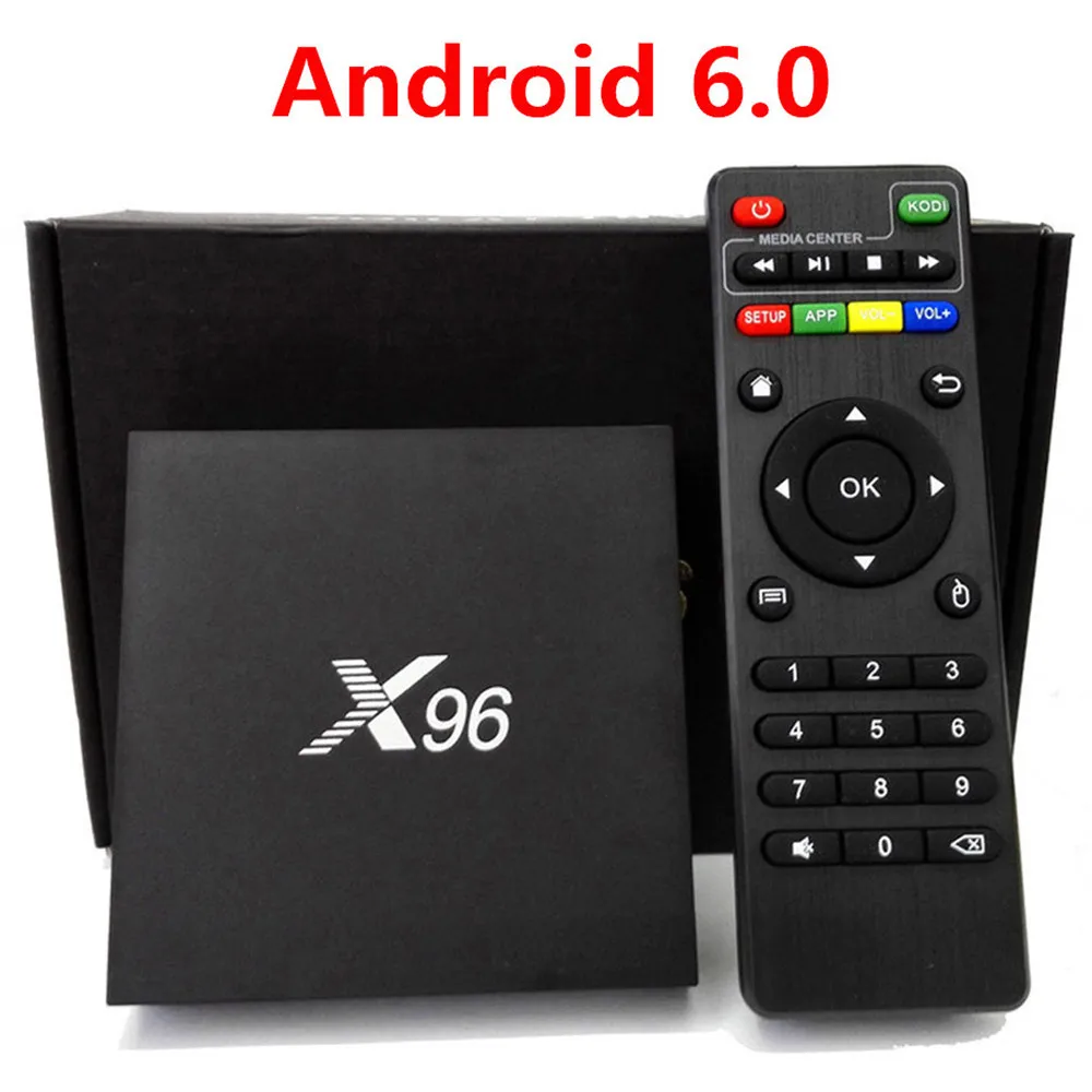 X96 Android 6 0 ТВ приставка 2G/16G Amlogic S905X Смарт четырехъядерный KDi 16 1 Full HD загруженный 4K