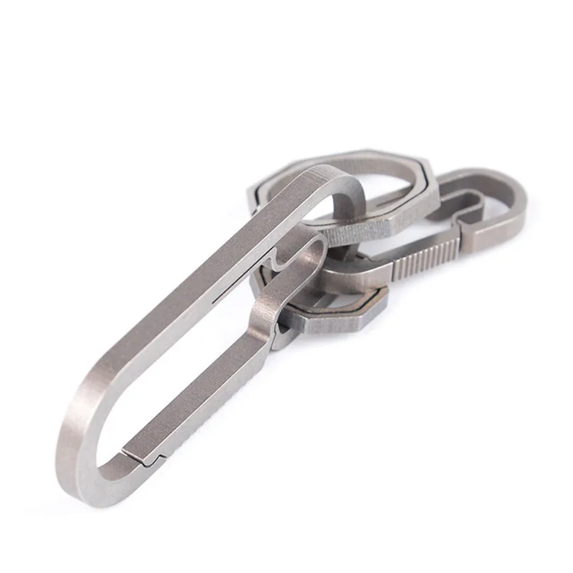 1 шт. Титан функция &quotантипотеря Quick Release брелок крючок на открытом воздухе быстро