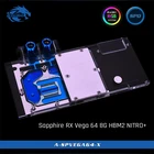 Bykski A-SPVEGA64-X, полноэкранная видеокарта, блок водяного охлаждения для Non-Founder Edition Sapphire RX Vega 64 8G HBM2 NITRO +