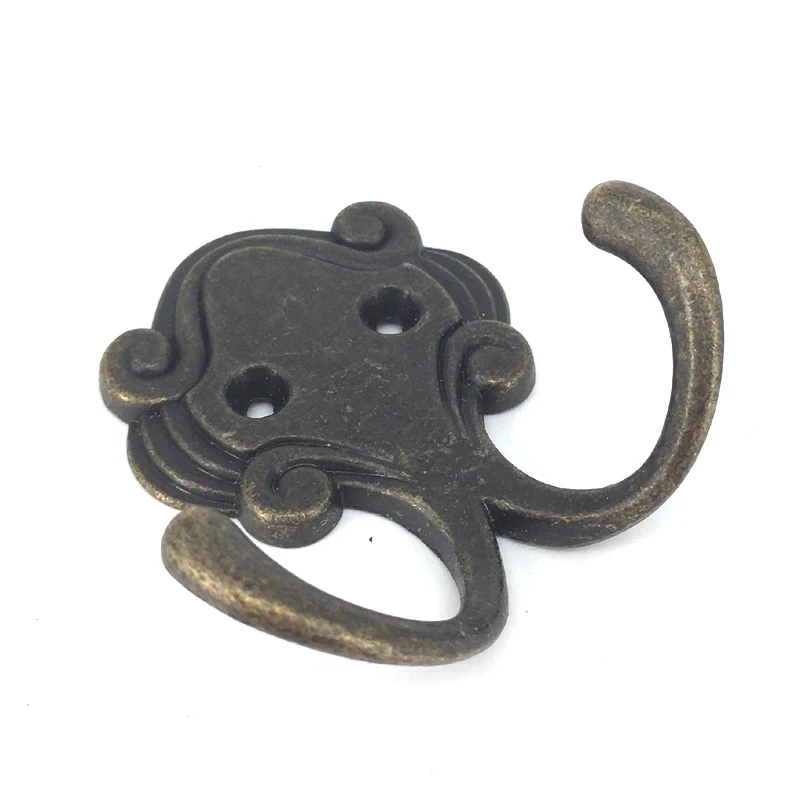 

Vintage Style Wall Mount Coat Hat Hanger Hook 54*53MM Bronze Towel Bag Hanging hooks 15PCS