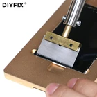 Инструмент для очистки УФ-клея DIYFIX 60 Вт T, паяльное железное Жало с лезвием, Удаляет налет, клей для экрана мобильного телефона + Отвертка T5