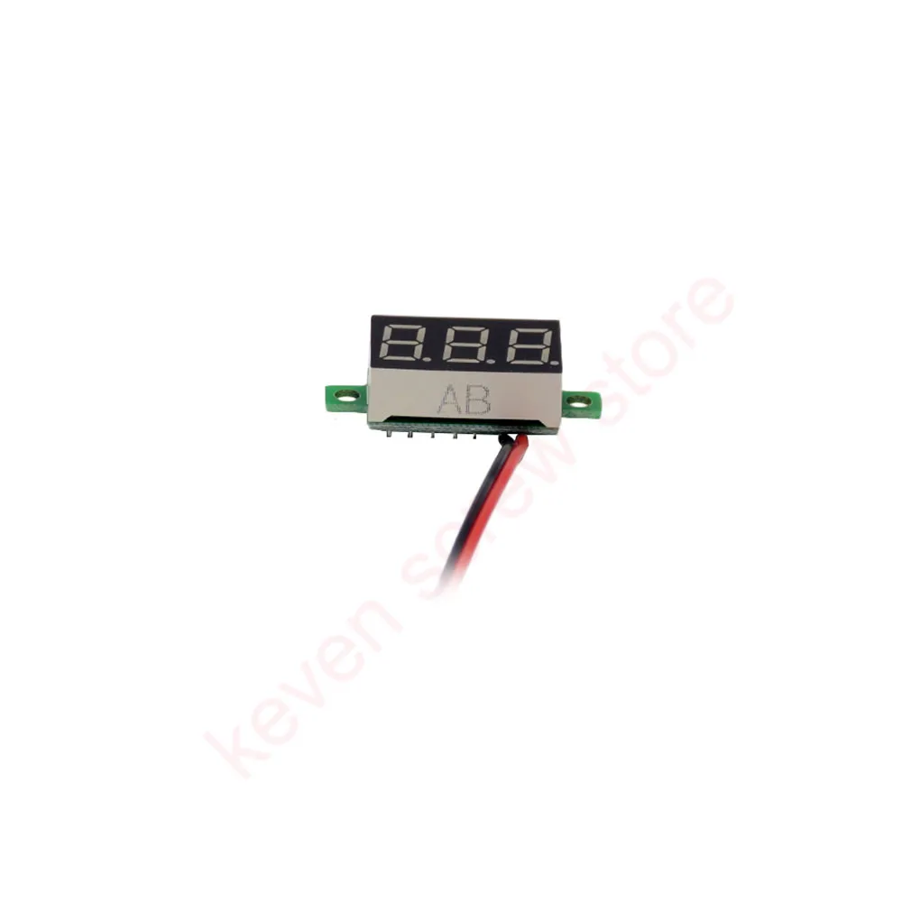 DIY цифровой светодиодный мини дисплей модуль 0,3" DC 2,7 V-32 V Вольтметр Напряжение тестер измерительный прибор с панелью для мотоциклов и автомобилей