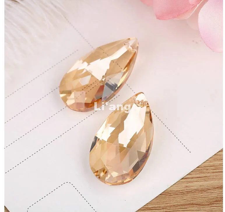 

Free Shipping 20piece/lot 38mm Champagne Crystal Facted Droplet DIY Window Curtain Pendant/Chandelier,Lighting Accessories Parts