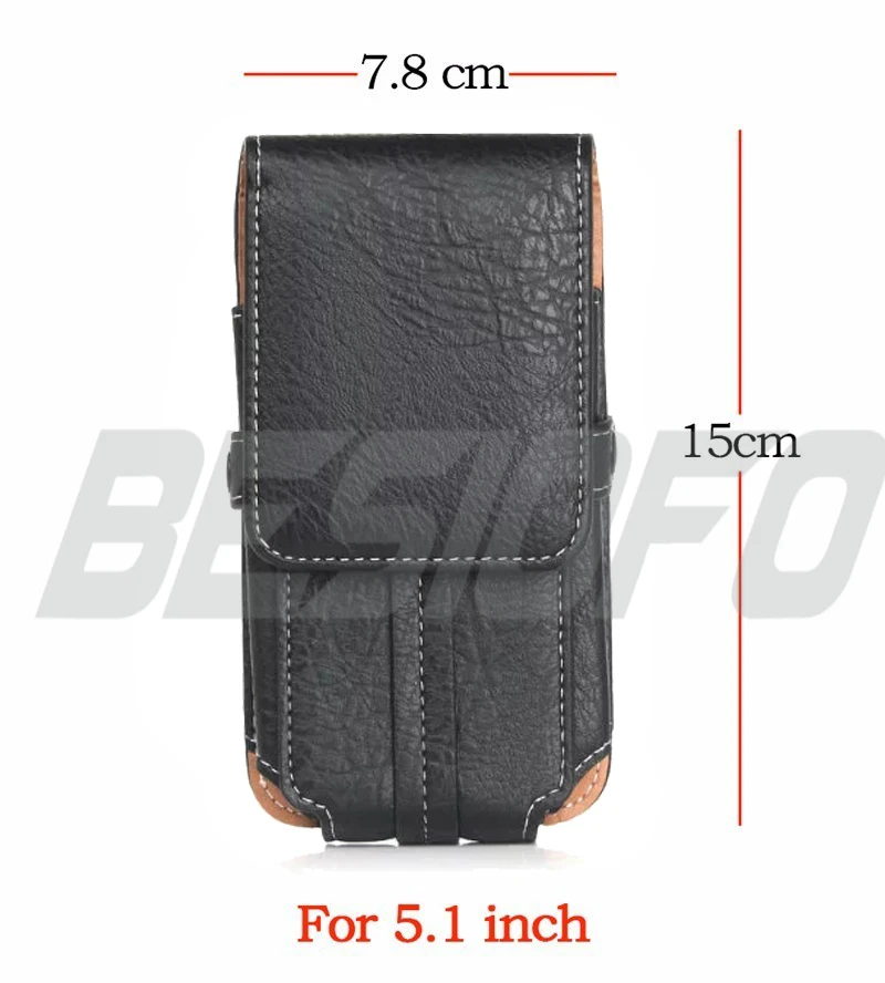 5.2inch Black Чехол из искусственной кожи для скалолазания с петлей на липучке, чехол для спортивных сумок, чехол для телефона для Asus Zenfone 2 3 5 5z 500kl Max 4 Pro Plus - Цвет: 5.2inch Black