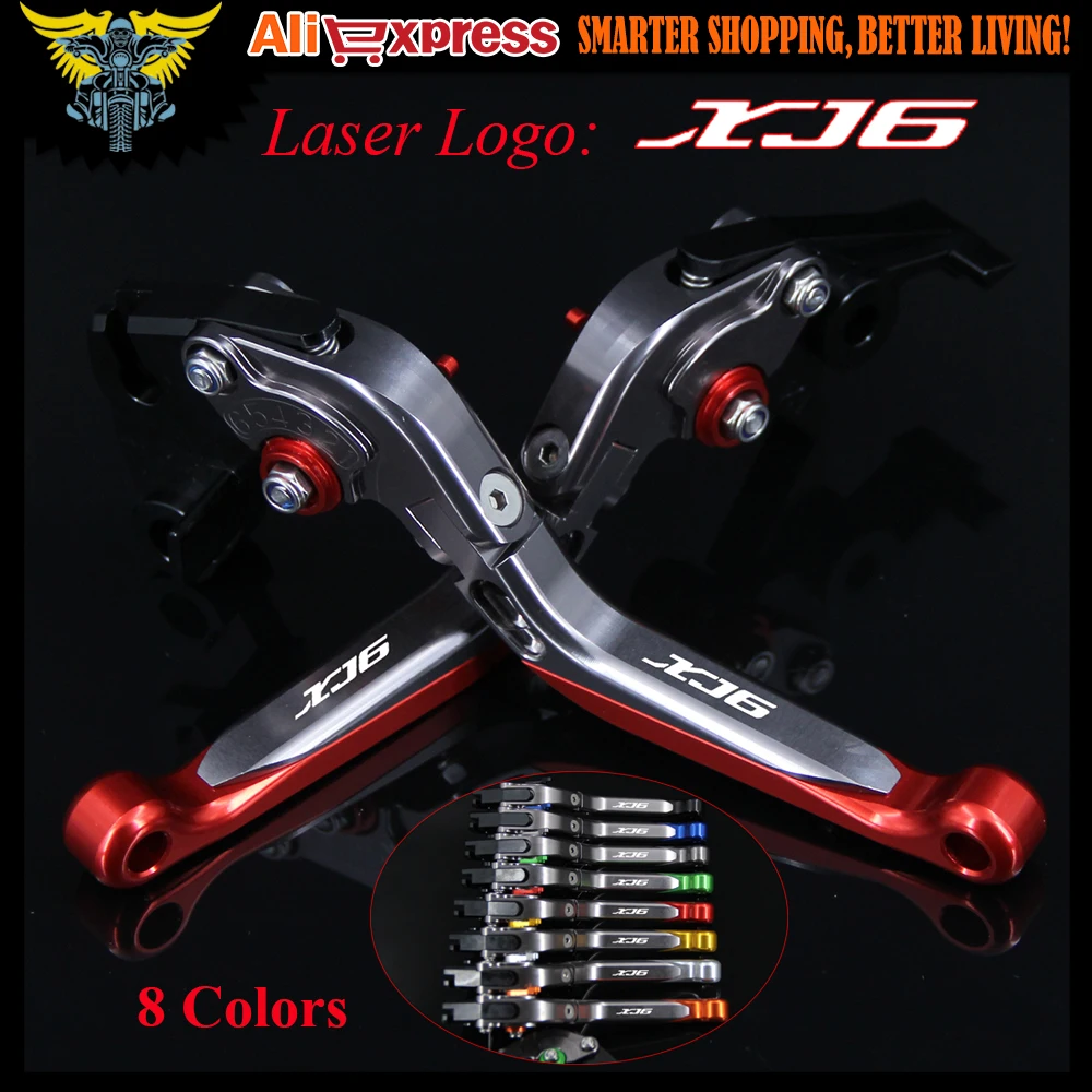 Лазерная гравировка логотипа для YAMAHA XJ6 2009 2010 2011 2012 2013 2014 CNC Регулируемые рычаги
