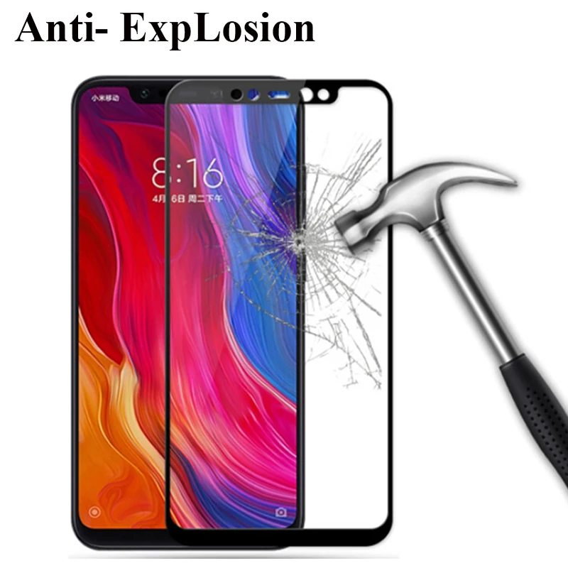 BUYFUN 9 H 2.5D Закаленное стекло для Xiaomi mi 8 Lite чехол стекла протектор экрана Xiao