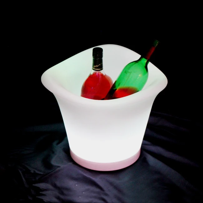 2017 г. высокопрочный бестселлер ведро для льда с RGB светодиодами пластиковое