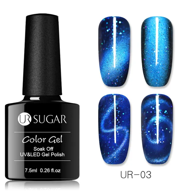 magicUR 03 Ur Sugar 7,5 мл светящийся УФ-Гель-лак кошачий глаз светится в темноте 3D Магнитный Гель-лак для ногтей - Цвет: magicUR 03