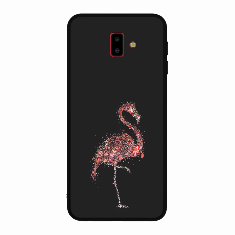 Мягкий силиконовый черный чехол для samsung Galaxy J4 J6 Plus J3 J5 J7 2017 Прочный с изображением