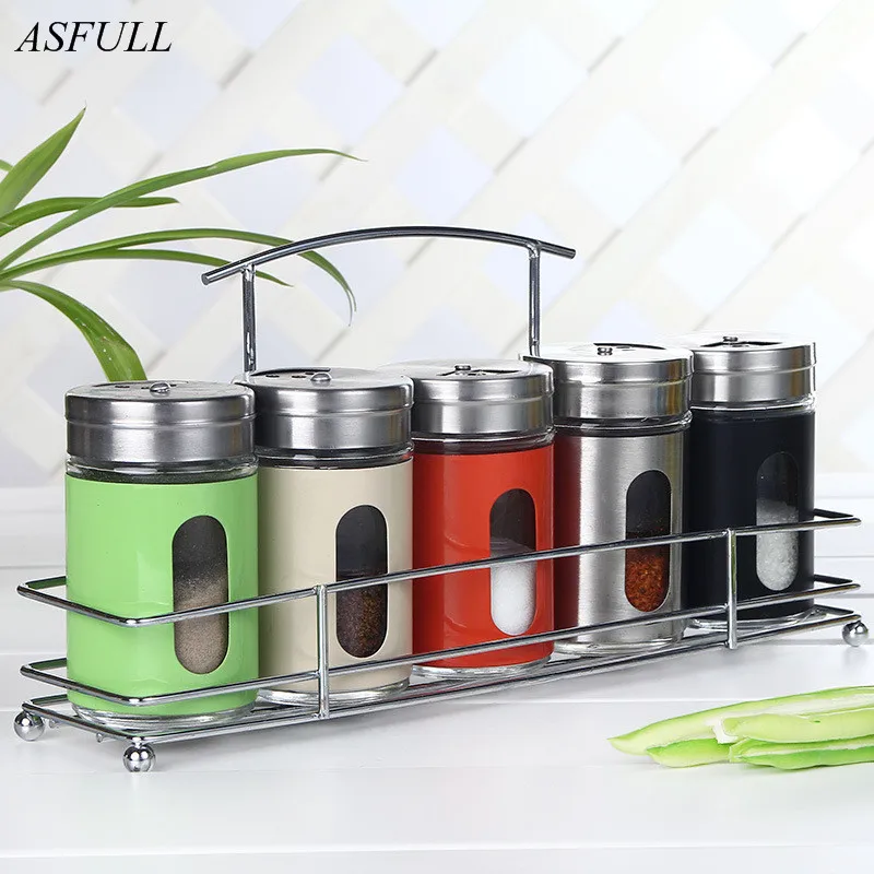 6 шт. банки из нержавеющей стали для хранения специй|spice storage jars|storage jarsseasoning |