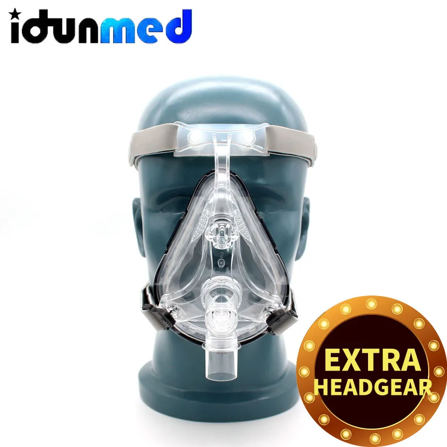 BMC CPAP маска на все лицо для CPAP машины APAP BPAP с регулируемым подбородком головной убор ремень для сна апноэ анти храп решение