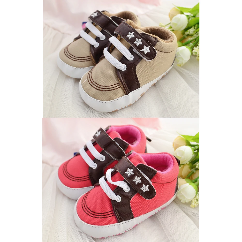 

Buy One Get One Free Polka Dot Butterfly-knot Cotton Fabric First Walkers Slip-On Soft Sole Spring/Autumn Toddler Infant Shoes