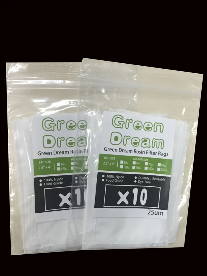 

100% food grade 3x5 inch nylon 25/37/45/90/120/160 micron rosin press filter mesh bags press