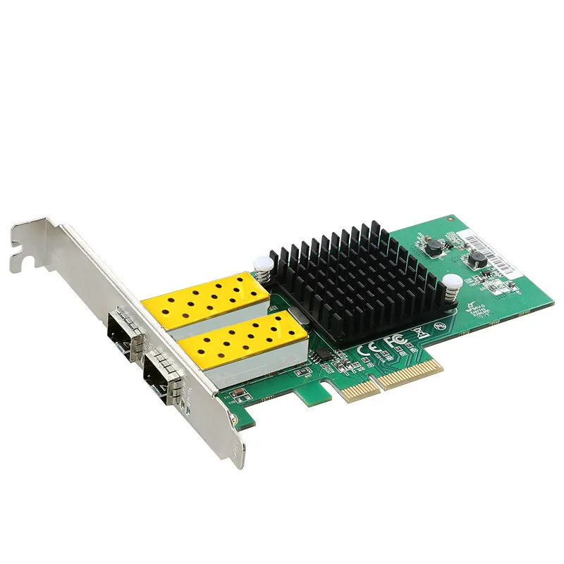 Сетевая карта DIEWU с 2 портами SFP 1G оптоволоконная сетевая PCIe 4X Серверная Lan Intel