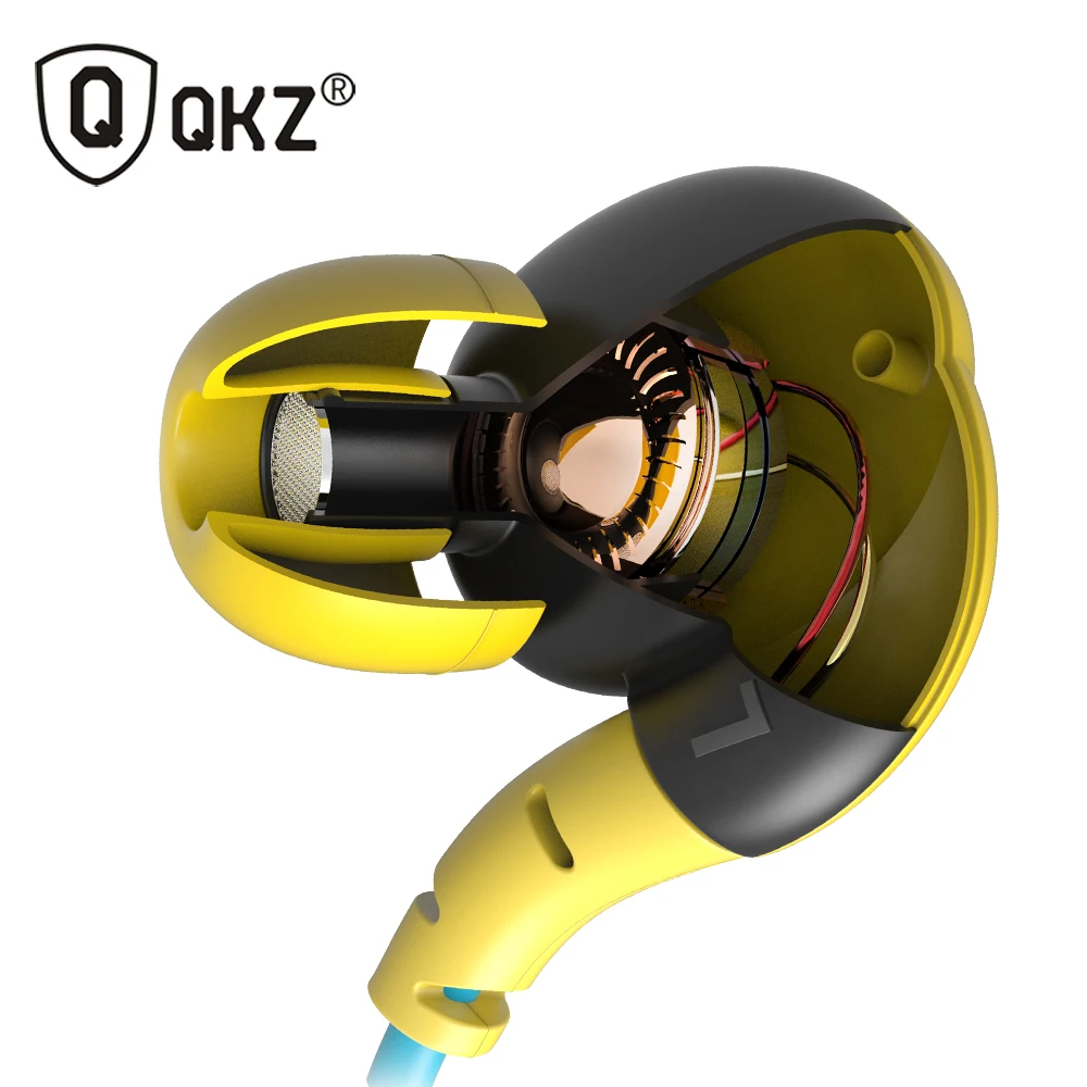 Наушники qkz DM100 спортивные наушники для бега Водонепроницаемый устойчивое IPX5 с