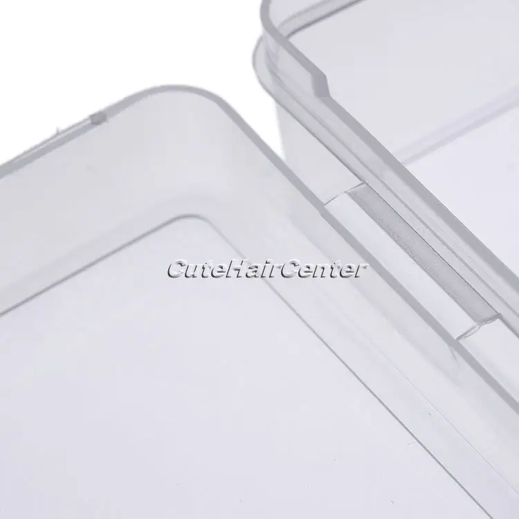 Hot Sale Transparent Plastic Storage Box for Cosmetics Jewelry Collection Cassette Cover Case Home Organization | Дом и сад