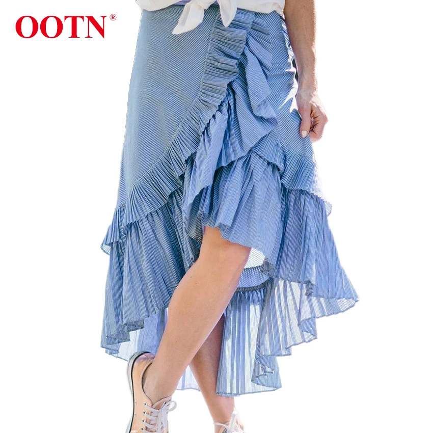OOTN saia юбка миди винтажная длинная осень Для женщин с высокой талией
