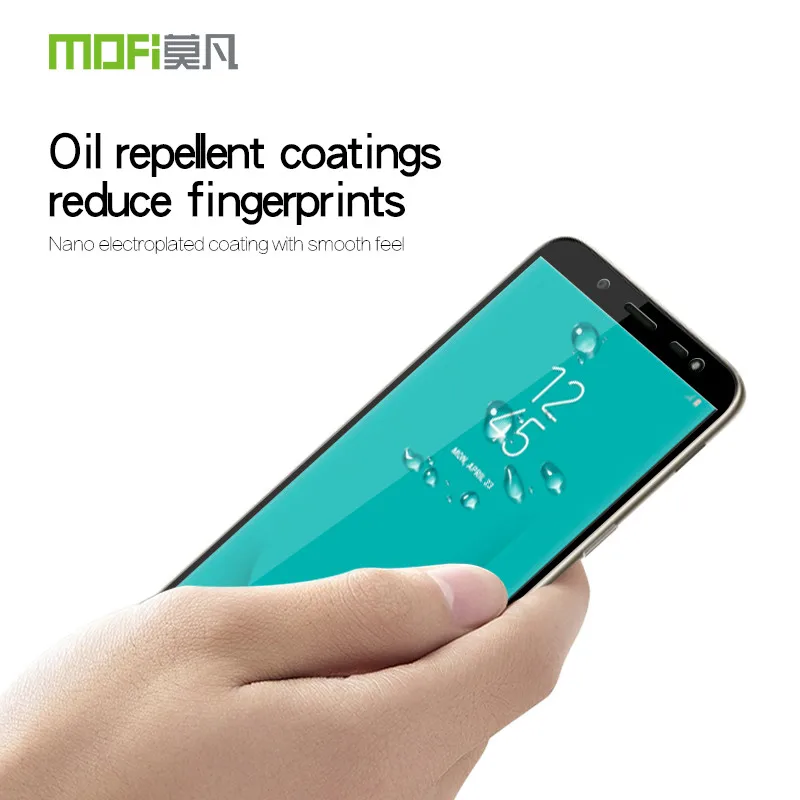 MOFI для samsung Galaxy J6 J600F закаленное Стекло Экран протектор для Galaxy J6 J600G полное покрытие ЖК-дисплей защитная пленка Экран гвардии