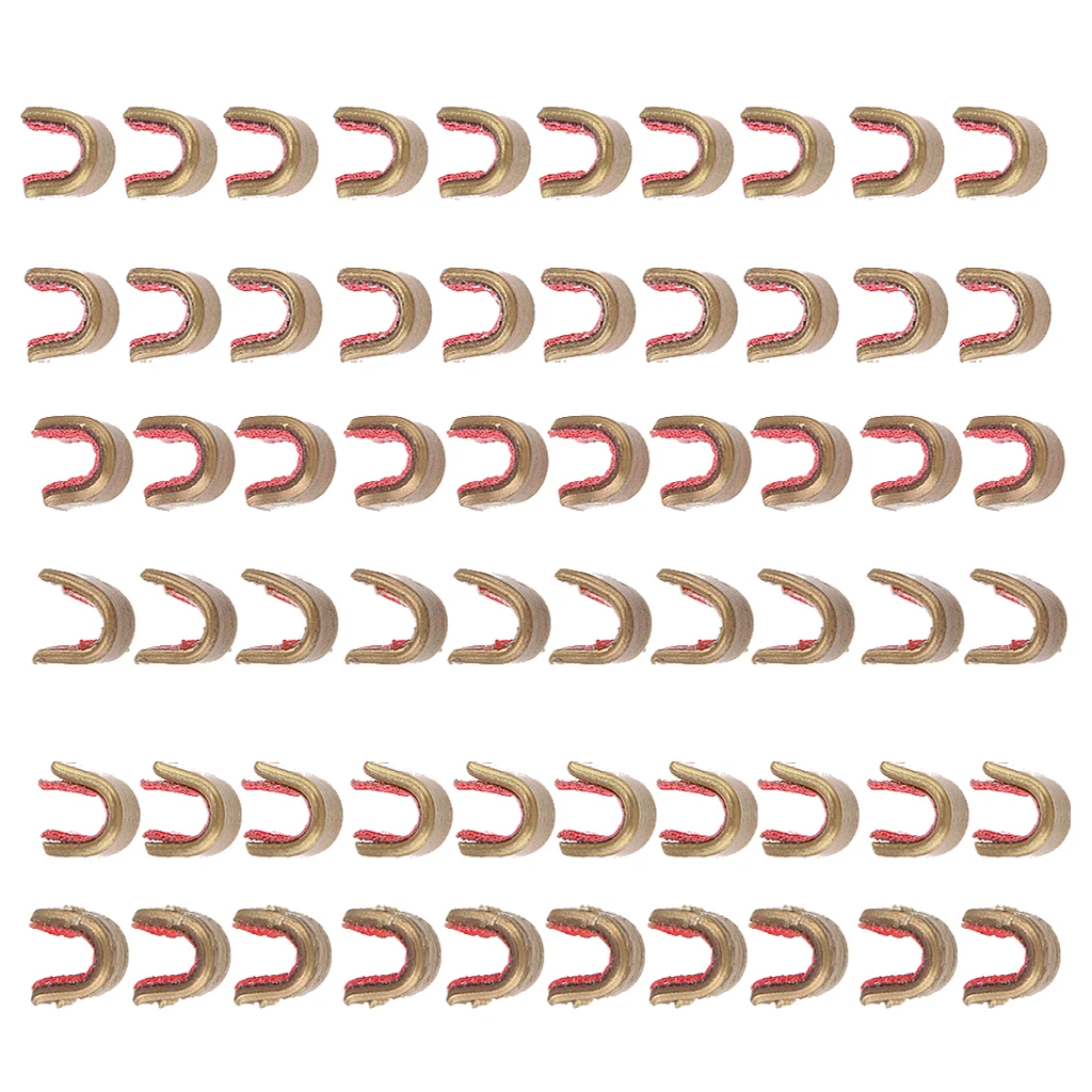 

60Pcs/Set Outdoor Copper Archery Bowstring Nocks Nocking Points for Bowstring Range From 10 to 16 Strands Archery Accessories