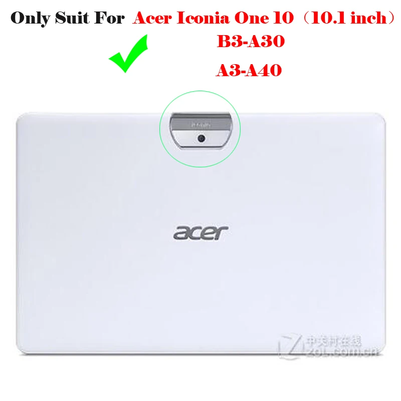 Чехол для acer Iconia one 10 B3-A30 чехол Tab A3-A40 1 дюймов планшета кожаный + ручка | Компьютеры