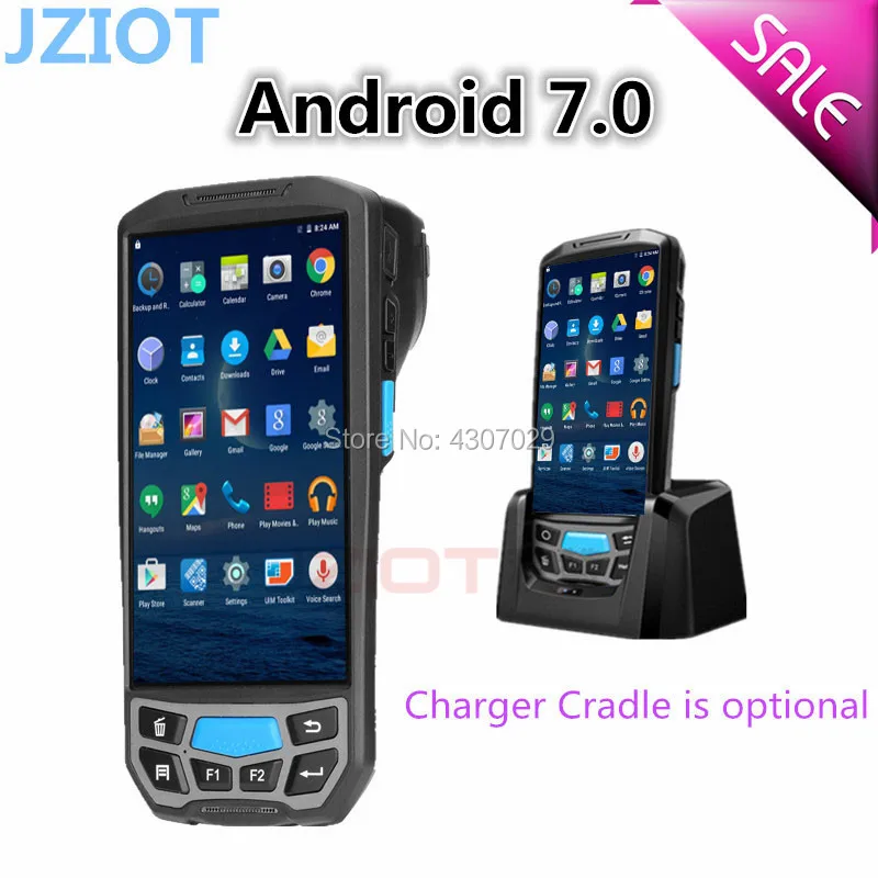 V9000 1D 2D лазерный сканер штрих кода ручной Pos терминал с NFC UHF RFID считыватель