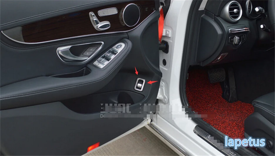 Lapetus Rear Door Trunk Tailgate Switch Decoration Frame Cover Trim 1 Piece Fit For Mercedes-Benz C Class W205 2014 - 2018 Metal |