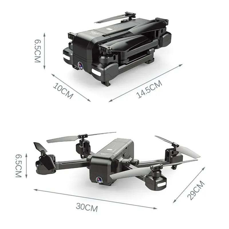 Квадрокоптер SJRC Z5 RC профессиональный GPS RTF Wi Fi FPV 1080P камера с режим следования за