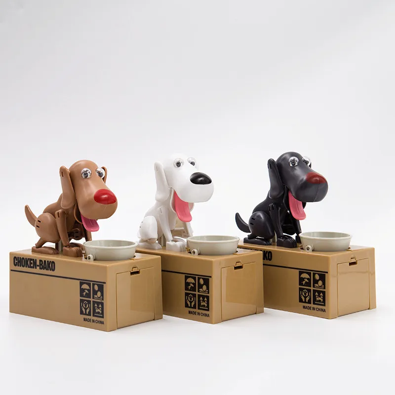 Копилка с милым крадущим собакой копилка для хранения монет электронный