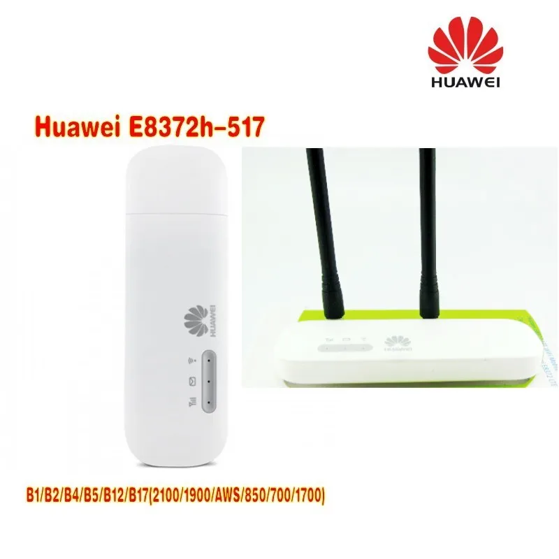 Разблокированный модем Huawei E8372 150 Мбит/с 4G Wi Fi роутер LTE plus 2 антенны|wifi plus|unlock huawei